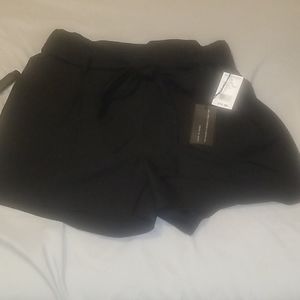 Black high waist shorts